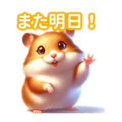 [LINEスタンプ] とにかくかわいい ゴールデンハムスター