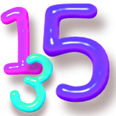 [LINEスタンプ] 【数字】時間の連絡‼️4【ぷっくり】