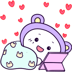 [LINEスタンプ] ハートが一杯「ムム」