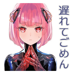 [LINEスタンプ] ロボ娘の進捗遅延★再見積り