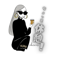 [LINEスタンプ] おしゃれ女子シンプル＆かわいいスタンプ