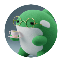 [LINEスタンプ] 眼鏡をかけたシャチプレミアム