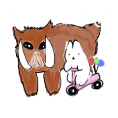 [LINEスタンプ] おもちこりーにょの「日常は愛⑦」