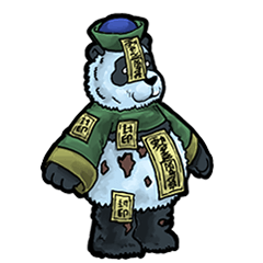 [LINEスタンプ] アンデッド動く⚰️キョンシーパンダ