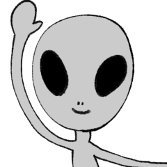 [LINEスタンプ] 宇宙人の素晴らしき日常
