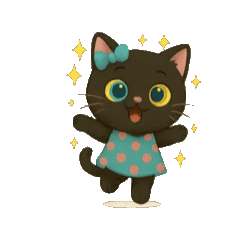 [LINEスタンプ] 動く黒猫アルビと仲間たち6