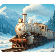 [LINEスタンプ] 様々な鉄道と美しい風景