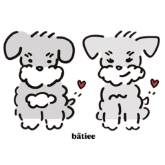 [LINEスタンプ] シュナウザーベティー(bätiee) 