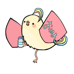 [LINEスタンプ] 手帳鳥あいさつ