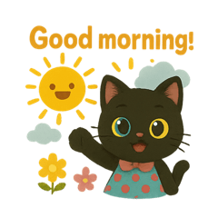 [LINEスタンプ] 黒猫とパンダの日常ことば