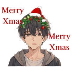 [LINEスタンプ] クールお兄さんの日常会話③/クリスマス編