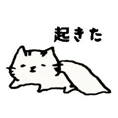 [LINEスタンプ] むーという猫の1日