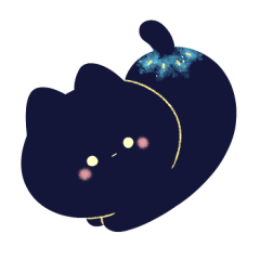 [LINEスタンプ] 輝くチビねこ【文字なし】