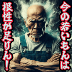 [LINEスタンプ] 時代錯誤の老害ジジイ【便利・面白い】