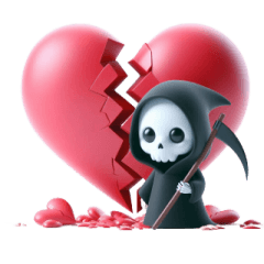 [LINEスタンプ] 死神は君を想う
