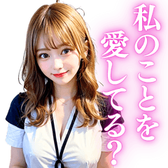 [LINEスタンプ] 【重たい彼女】金髪の美人が少しメンヘラ