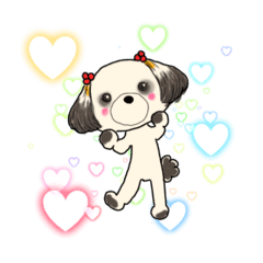 [LINEスタンプ] かわいい♡シーズーちゃん①