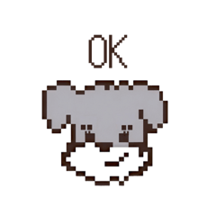 [LINEスタンプ] ピクセルアートシュナウザー(bätiee)