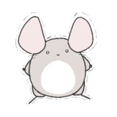 [LINEスタンプ] まるっとチンチラ①(シナモン)