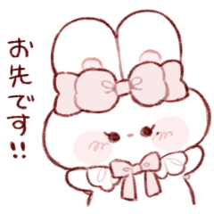 [LINEスタンプ] もちうさちゃん.の口癖