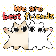 [LINEスタンプ] ねこぽっくる茶シャム【友達】