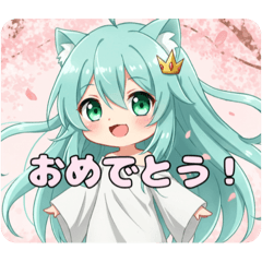 [LINEスタンプ] 桜満開みなみちゃんスタンプ