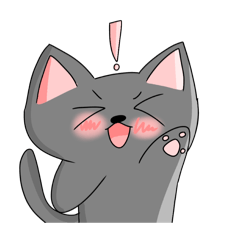 [LINEスタンプ] ロシアンブルーの猫ちゃんスタンプ