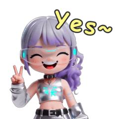 [LINEスタンプ] inraBeat Q：未来少女Novaの生活