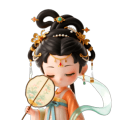 [LINEスタンプ] XinraBeat Q：古風少女Lianの古代生活