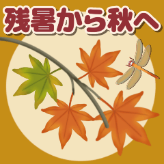 [LINEスタンプ] 残暑から秋へ♡やさしい日常