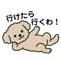 [LINEスタンプ] トイプードルの上品な関西弁シリーズ