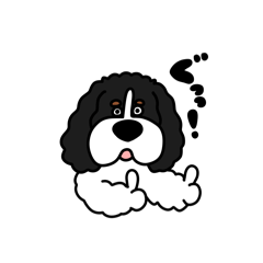 [LINEスタンプ] しゃべるキャバリア 