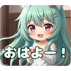 [LINEスタンプ] ひとやすみしたい精霊みなみちゃん