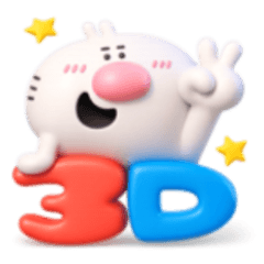 [LINEスタンプ] めちゃ使いやすい立体スタンプや〜ん1