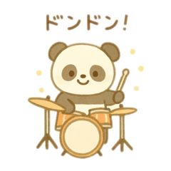 [LINEスタンプ] 可愛い動物達の演奏隊 日本語