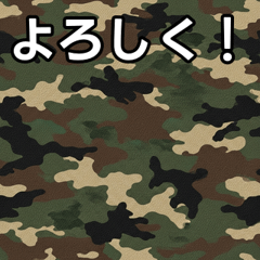 [LINEスタンプ] 気持ちを伝えるシンプル迷彩
