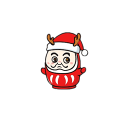 [LINEスタンプ] クリスマスだるま