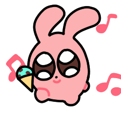 [LINEスタンプ] 負けるなウサちゃん！負けアニメ