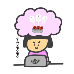 [LINEスタンプ] 残業の食べたいものを脳内共有