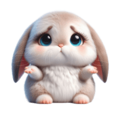 [LINEスタンプ] ワルウサギが君を想う