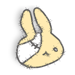 [LINEスタンプ] うさぎメンタル。(うざい・こわい Ver.)