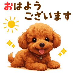 [LINEスタンプ] トイプードル好きのためのかわいい日常