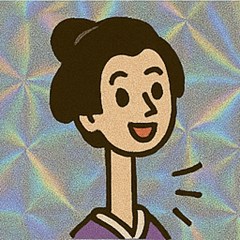 [LINEスタンプ] キラキラシール風ろくろ首@SFW