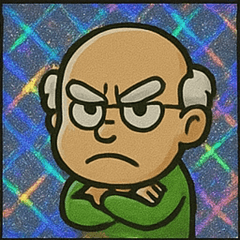 [LINEスタンプ] キラキラシール風伝説のおじいちゃん@SFW