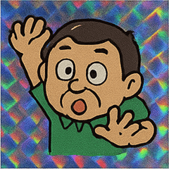 [LINEスタンプ] キラキラシール風おじさん@SFW