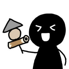 [LINEスタンプ] シンプルな人々 メニューを伝える