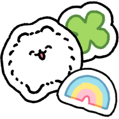 [LINEスタンプ] ぺたぺたポメトーン（白）