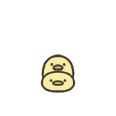 [LINEスタンプ] 動くふちのひよこ 
