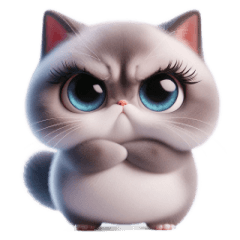 [LINEスタンプ] いたずらネコ挑発中
