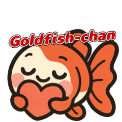 [LINEスタンプ] ゆるかわ金魚 癒しスタンプ 英語ver.